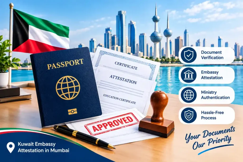 Kuwait Embassy Attestation in Mumbai